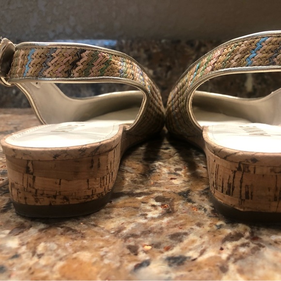 Anne Klein Marta Espadrille Wedge sling back  size 7 - Picture 4 of 4